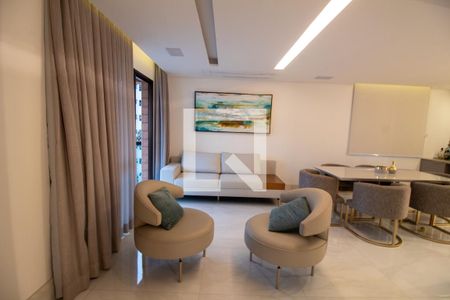 Sala de apartamento à venda com 3 quartos, 126m² em Brooklin Novo, São Paulo
