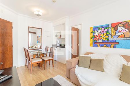 Sala de apartamento para alugar com 1 quarto, 37m² em Moema, São Paulo