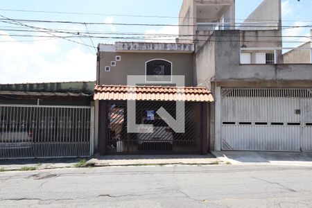 Fachada de casa à venda com 3 quartos, 137m² em Jardim Ipanema, Santo André