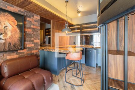 Sala de kitnet/studio à venda com 1 quarto, 30m² em Indianópolis, São Paulo