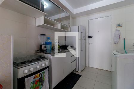 Cozinha de apartamento para alugar com 1 quarto, 27m² em Jardim Caravelas, São Paulo