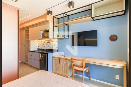 Sala/Quarto de kitnet/studio para alugar com 1 quarto, 25m² em Santo Amaro, São Paulo