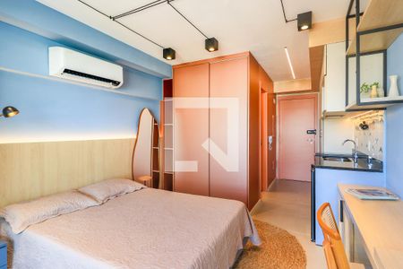 Sala/Quarto de kitnet/studio para alugar com 1 quarto, 25m² em Santo Amaro, São Paulo