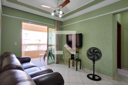 Sala de apartamento para alugar com 3 quartos, 90m² em Canto do Forte, Praia Grande