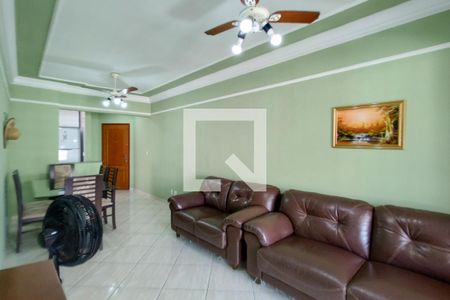Sala de apartamento para alugar com 3 quartos, 90m² em Canto do Forte, Praia Grande