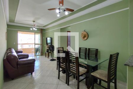 Sala de apartamento para alugar com 3 quartos, 90m² em Canto do Forte, Praia Grande