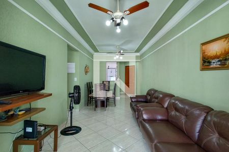 Sala de apartamento para alugar com 3 quartos, 90m² em Canto do Forte, Praia Grande