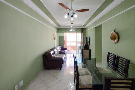 Sala de apartamento para alugar com 3 quartos, 90m² em Canto do Forte, Praia Grande
