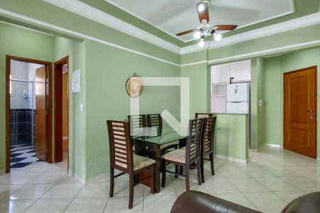 Sala de apartamento para alugar com 3 quartos, 90m² em Canto do Forte, Praia Grande