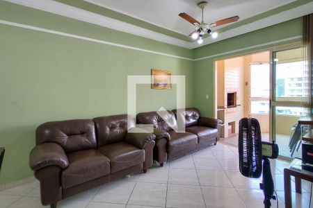 Sala de apartamento para alugar com 3 quartos, 90m² em Canto do Forte, Praia Grande