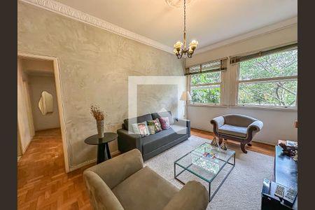 Sala de apartamento para alugar com 3 quartos, 128m² em Flamengo, Rio de Janeiro