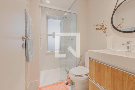 Banheiro de apartamento à venda com 1 quarto, 57m² em Pinheiros, São Paulo