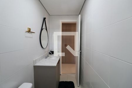 Banheiro Social de apartamento para alugar com 2 quartos, 90m² em Jardim Asturias, Guarujá