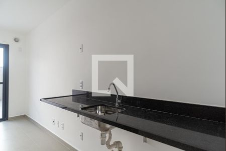 Cozinha de kitnet/studio para alugar com 1 quarto, 29m² em Bela Vista, São Paulo