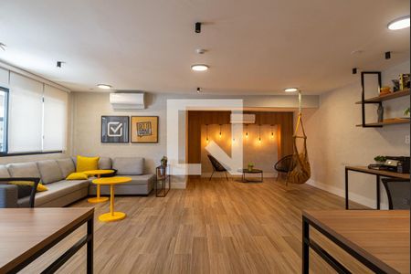 Área comum - Coworking de kitnet/studio para alugar com 1 quarto, 29m² em Bela Vista, São Paulo