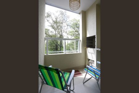 Varanda da Sala de apartamento à venda com 2 quartos, 52m² em Paraíso do Morumbi, São Paulo