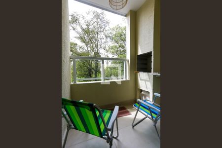 Varanda da Sala de apartamento à venda com 2 quartos, 52m² em Paraíso do Morumbi, São Paulo