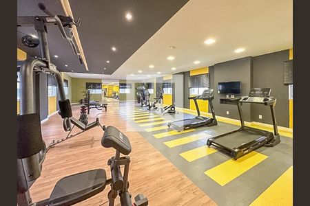Área comum - Academia de apartamento para alugar com 2 quartos, 45m² em Várzea da Barra Funda, São Paulo