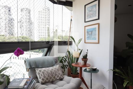 Varanda da Sala de apartamento para alugar com 3 quartos, 118m² em Vila Olímpia, São Paulo