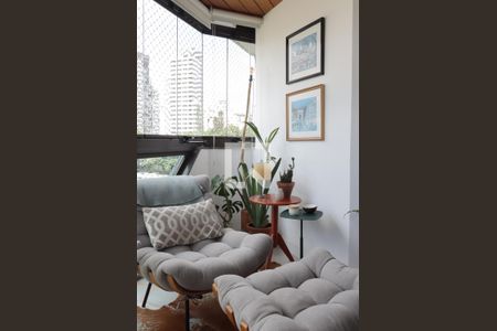 Varanda da Sala de apartamento para alugar com 3 quartos, 118m² em Vila Olímpia, São Paulo