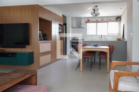 Sala de apartamento para alugar com 3 quartos, 118m² em Vila Olímpia, São Paulo