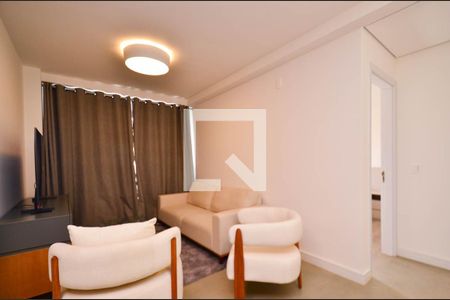 Sala ambientes de apartamento à venda com 1 quarto, 55m² em Lourdes, Belo Horizonte