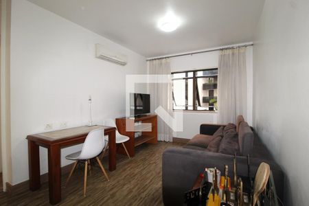 Sala/Cozinha de kitnet/studio para alugar com 1 quarto, 40m² em Itaim Bibi, São Paulo