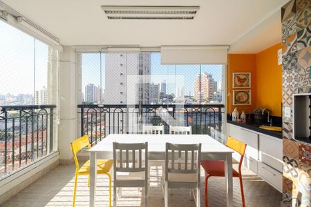 Varanda Gourmet de apartamento à venda com 3 quartos, 94m² em Vila Gomes Cardim, São Paulo