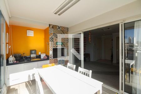 Varanda Gourmet de apartamento à venda com 3 quartos, 94m² em Vila Gomes Cardim, São Paulo