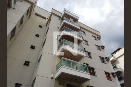 Fachada do bloco de apartamento à venda com 3 quartos, 161m² em Tanque, Rio de Janeiro