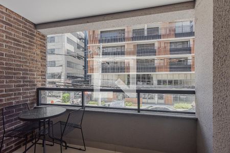 Varanda da Sala de apartamento à venda com 1 quarto, 30m² em Vila Mariana, São Paulo