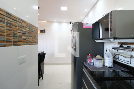 Cozinha de apartamento à venda com 2 quartos, 47m² em Vila Eldizia, Santo André
