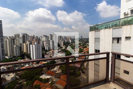 Vista do Solarium Privativo de apartamento à venda com 5 quartos, 590m² em Pacaembu, São Paulo