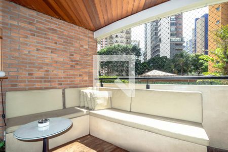 Varanda de apartamento à venda com 3 quartos, 160m² em Indianópolis, São Paulo