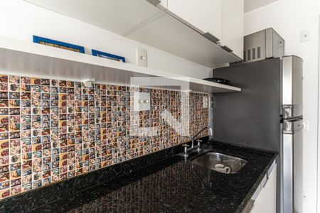 Cozinha de kitnet/studio para alugar com 1 quarto, 27m² em Campos Elíseos, São Paulo