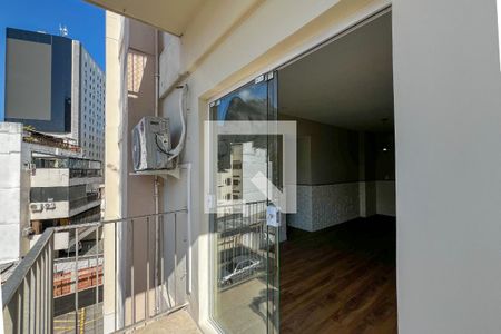 Varanda da Sala de apartamento para alugar com 1 quarto, 49m² em Barra da Tijuca, Rio de Janeiro