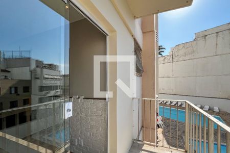 Varanda da Sala de apartamento para alugar com 1 quarto, 49m² em Barra da Tijuca, Rio de Janeiro