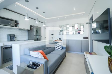 Sala de apartamento à venda com 1 quarto, 38m² em Vila Andrade, São Paulo