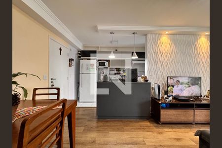 Sala de apartamento à venda com 3 quartos, 72m² em Campestre, Santo André