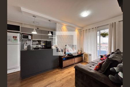 Sala de apartamento à venda com 3 quartos, 72m² em Campestre, Santo André