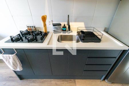 Cozinha de apartamento para alugar com 1 quarto, 29m² em Vila Ema, São Paulo