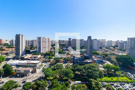 Sala - Vista de apartamento para alugar com 1 quarto, 31m² em Campo Belo, São Paulo