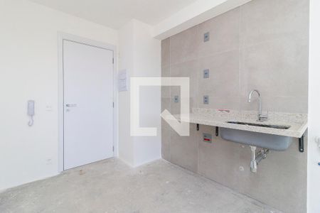 Sala - Cozinha de apartamento para alugar com 1 quarto, 31m² em Campo Belo, São Paulo