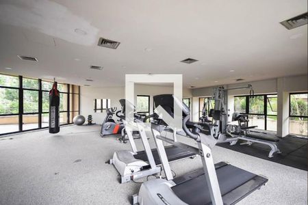 Área comum - Academia de apartamento para alugar com 1 quarto, 38m² em Paraíso do Morumbi, São Paulo