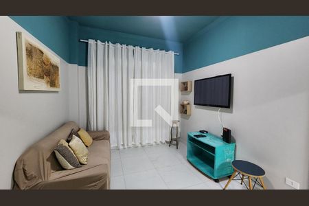 Sala de apartamento para alugar com 1 quarto, 58m² em Ponta da Praia, Santos