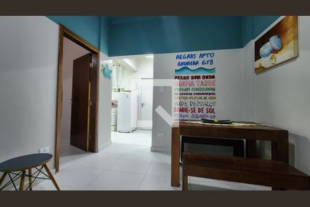 Sala de apartamento para alugar com 1 quarto, 58m² em Ponta da Praia, Santos