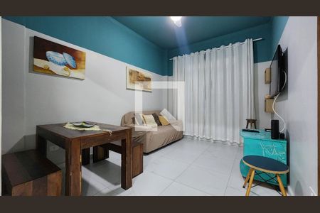 Sala de apartamento para alugar com 1 quarto, 58m² em Ponta da Praia, Santos