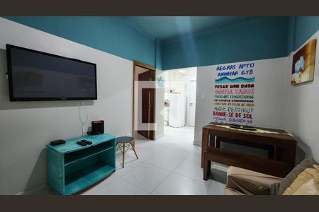 Sala de apartamento para alugar com 1 quarto, 58m² em Ponta da Praia, Santos