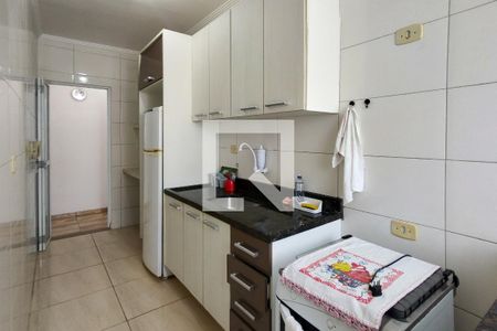 Cozinha de apartamento para alugar com 2 quartos, 70m² em Vila Assuncao, Praia Grande