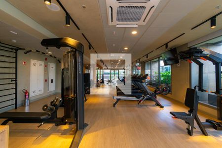 Área comum - Academia de kitnet/studio para alugar com 1 quarto, 20m² em Vila Gomes Cardim, São Paulo